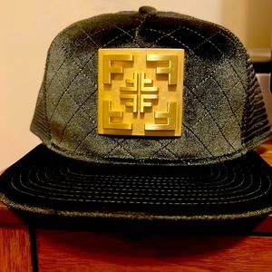 Alain Fagnidi THE F8ITH HELMET Dark Green Velvet Adjustable Fashion Cap